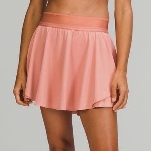 NWT lululemon Court Rival Skirt *Long Size 4 color is pink savannah